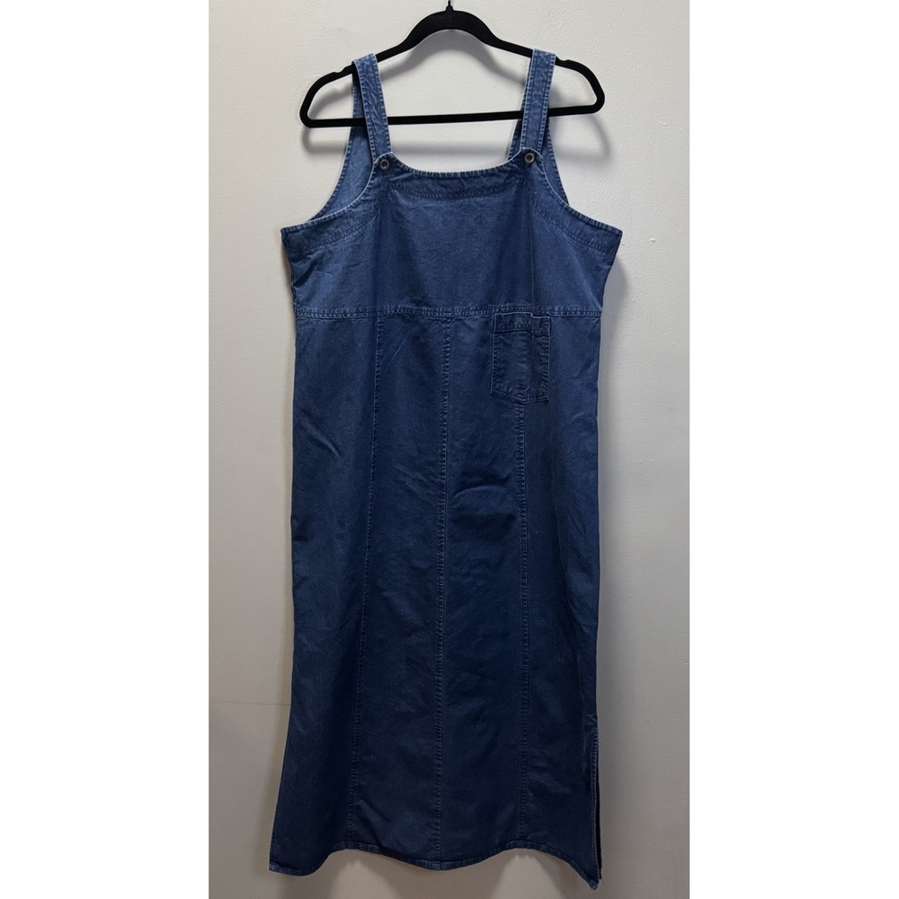 Cherokee Vintage Dress Denim XL Women's Overall Jumper Maxi/Midi Sid Slits Y2K *